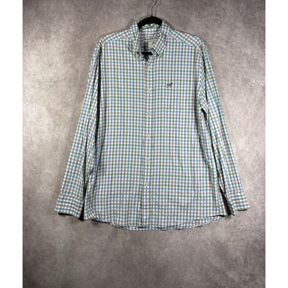 Southern Point Co Shirt Mens Large Multi Gingham Performance Button Down Stretch